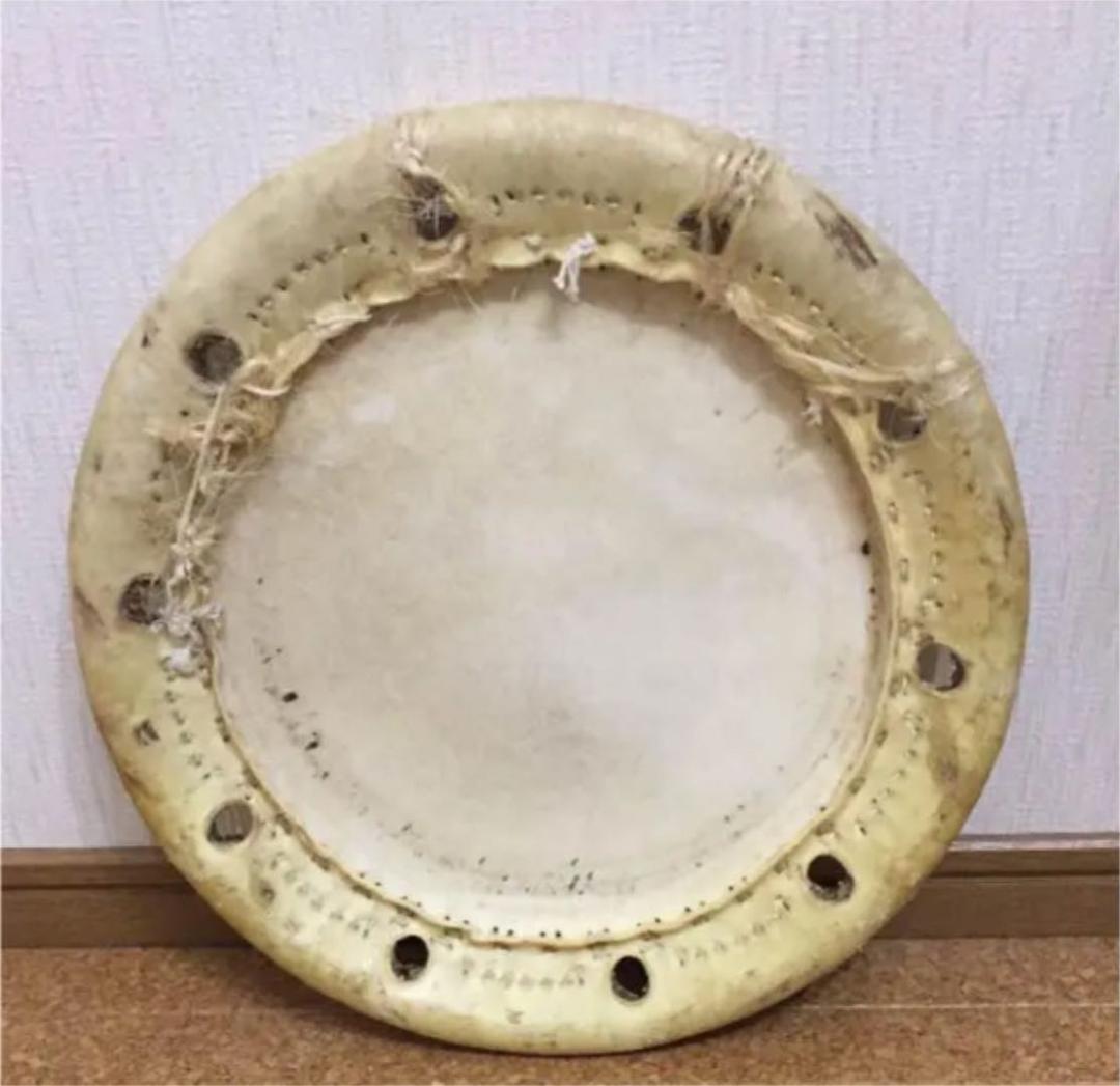 【レア 送料込み】 締太鼓 交換皮 ①　和太鼓　送料込み　３丁掛け ドラム 楽器