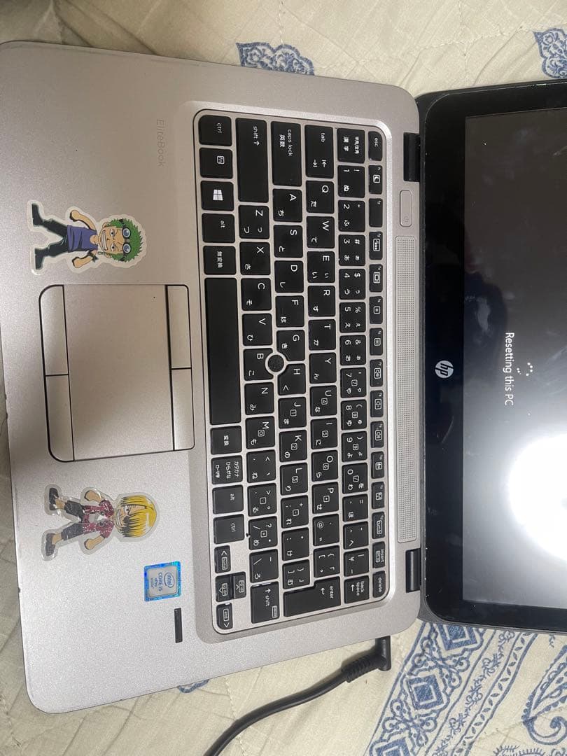 HP ノートPC シルバー ステッカー付き