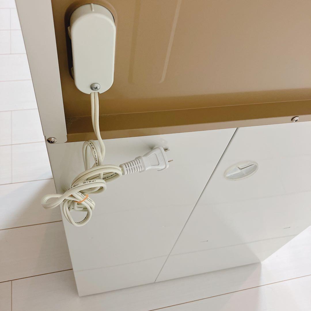 レンジ台 レンジボード 米びつ 12kg付 ホワイト 白 キッチンボード ラック