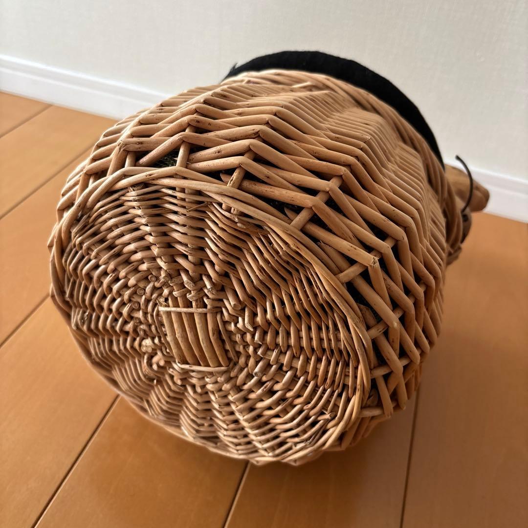 KIYATA 木工アート　うさぎハンドル　バスケット