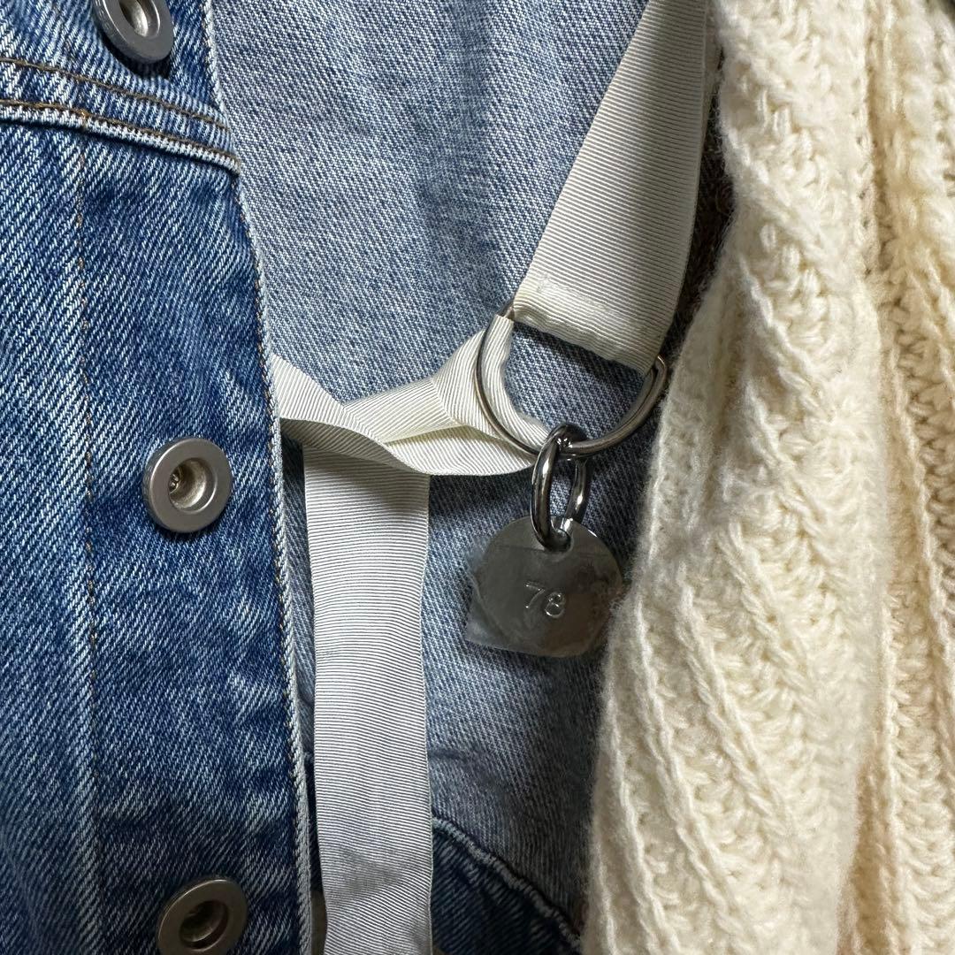 DIESEL ディーゼル　ミックスマテリアル　フェイクレイヤード　ニット＆デニム