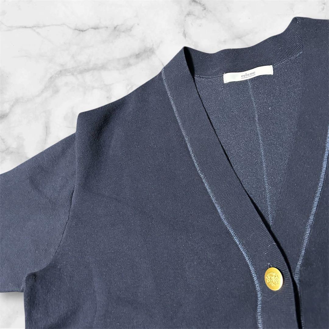 人気ジャーナルスタンダードレリュームコットンカシミヤミックスダブルニットVネック