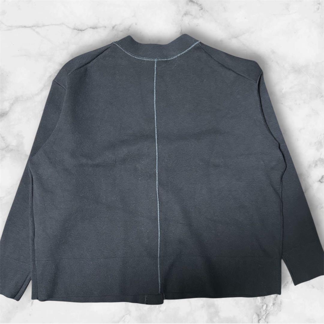 人気ジャーナルスタンダードレリュームコットンカシミヤミックスダブルニットVネック