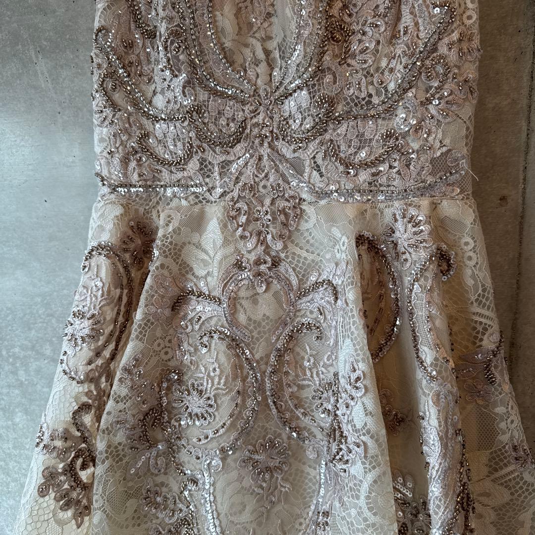 ハイネックノースリーブ ビジュードレス★150㎝