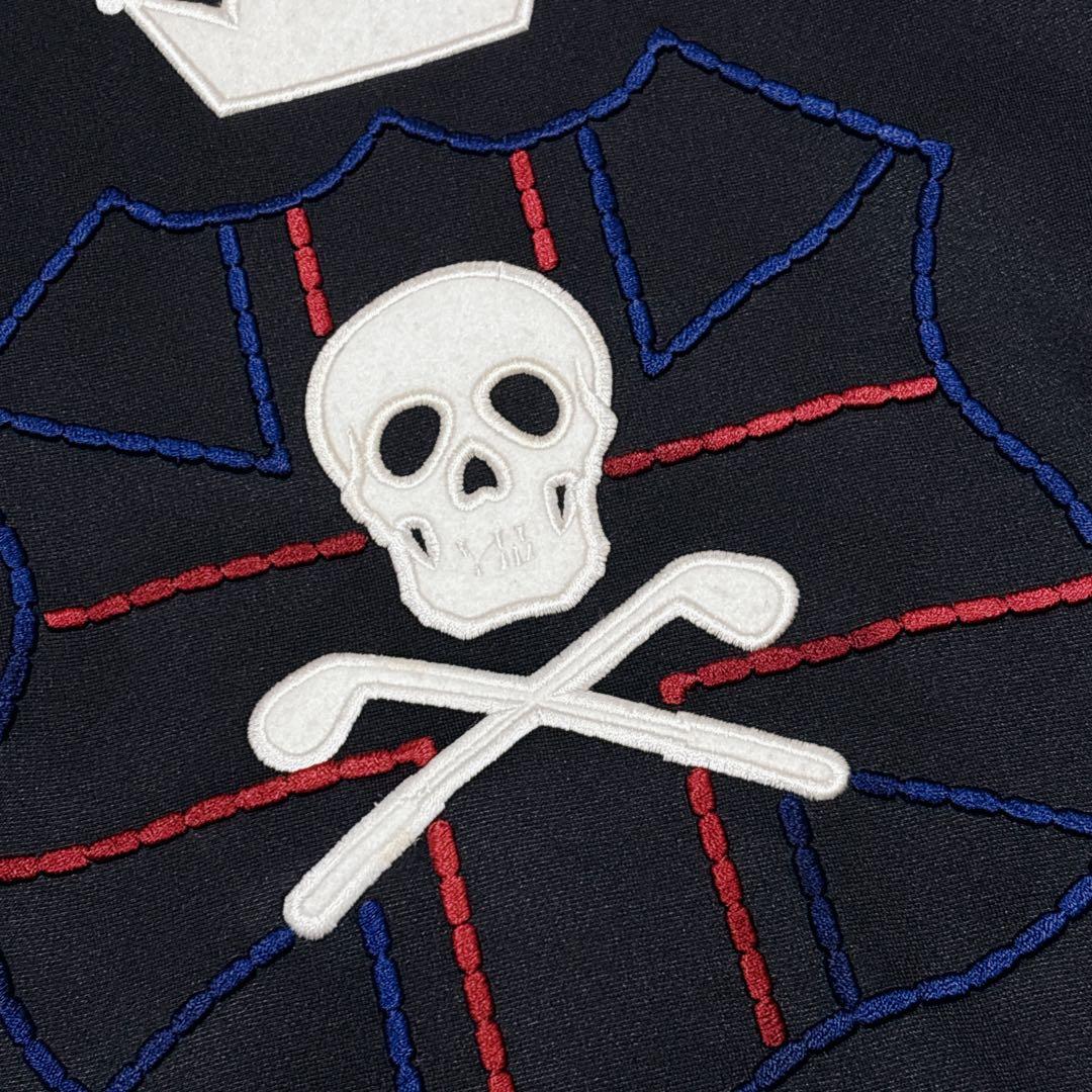 MARK&LONA　ワンピース　パーカー　スカル　ゴルフ　ゆったり　 ブラック