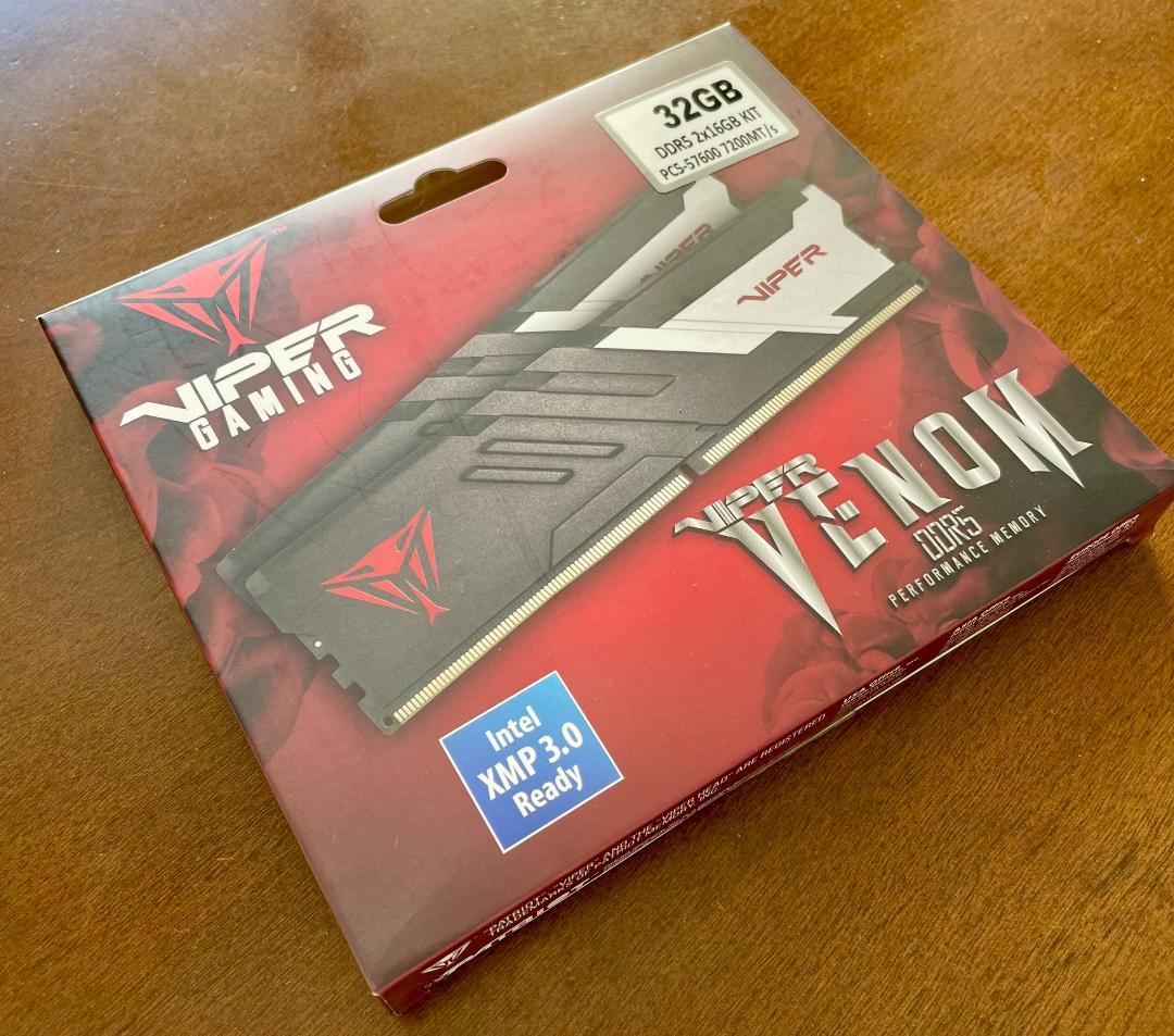 中古 Viper Venom DDR5 32GB(16GBx2) 7200 高速