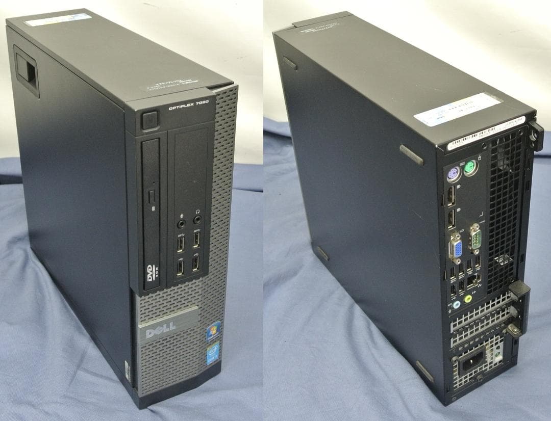 PC+モニターセット/DELL7020SFF SSD+HDD/Office/即使