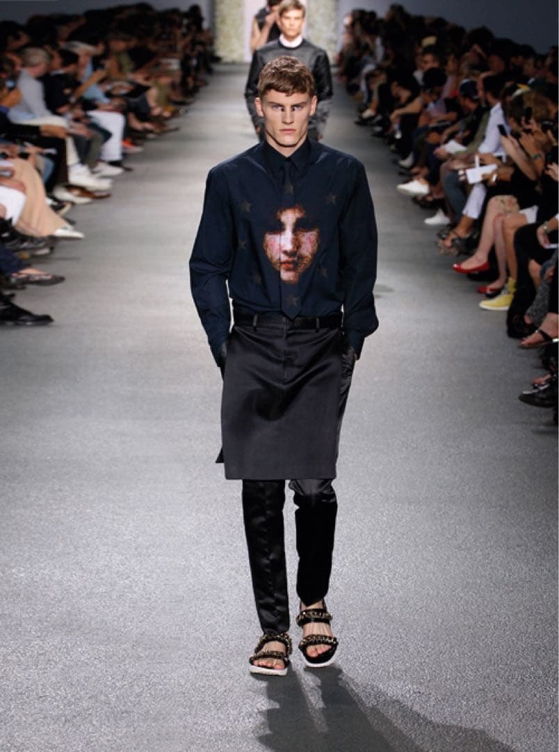 13SS “GIVENCHY” Wool Layered Trousers