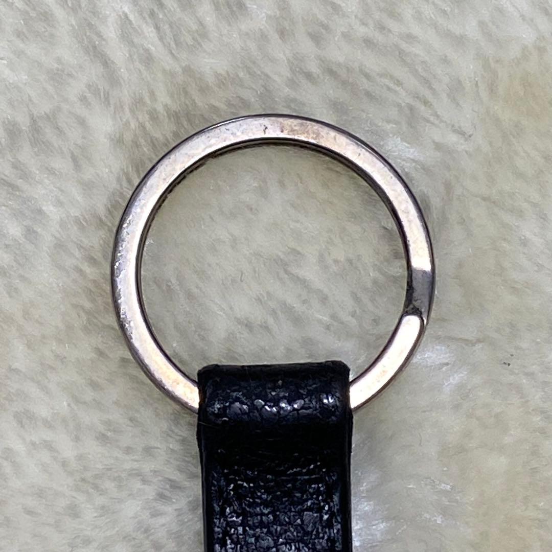 箱付❗️美品✨BVLGARIブルガリマンキーホルダーキーリング黒レザーシルバー金具