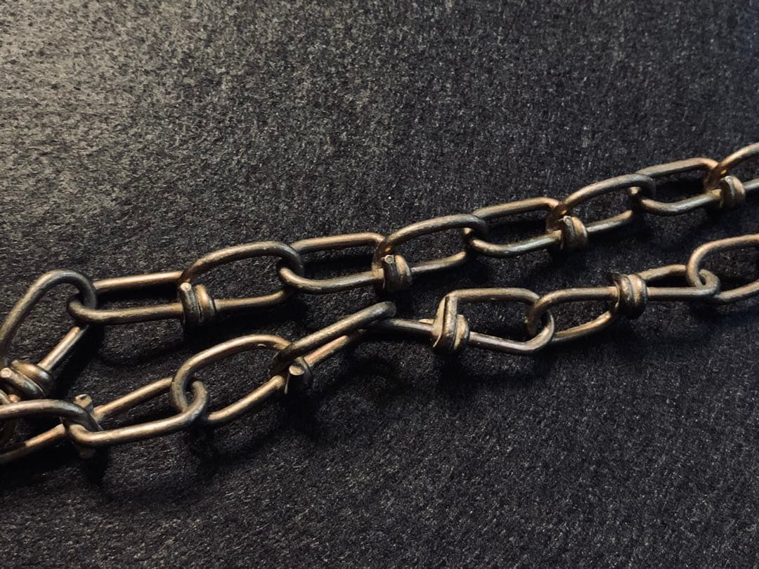 米軍放出品 USA ヴィンテージ ドッグタグ ウォレットチェーン アメカジ 古着