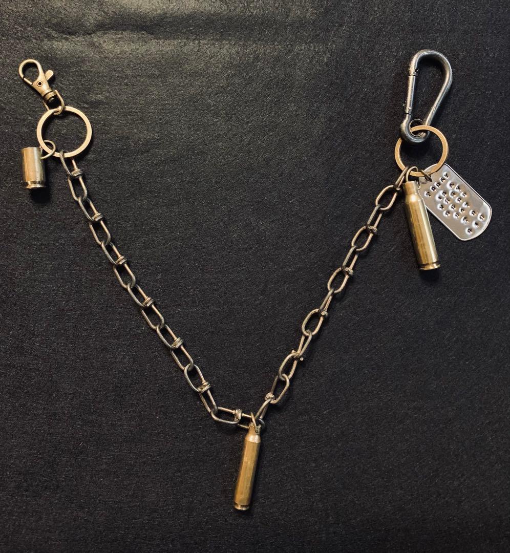 米軍放出品 USA ヴィンテージ ドッグタグ ウォレットチェーン アメカジ 古着