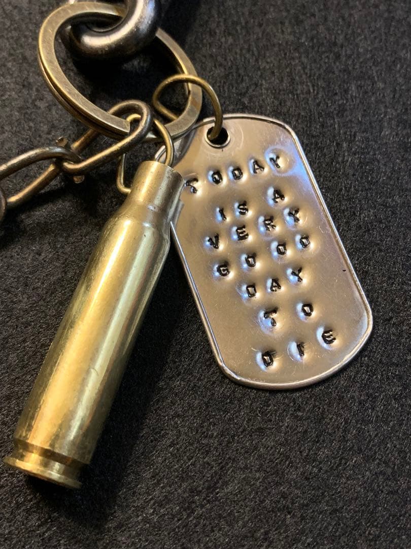 米軍放出品 USA ヴィンテージ ドッグタグ ウォレットチェーン アメカジ 古着