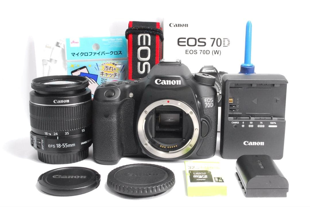 Wi-Fi機能付き✨Canon EOS 70D✨デジタル一眼レフ✨スマホ転送