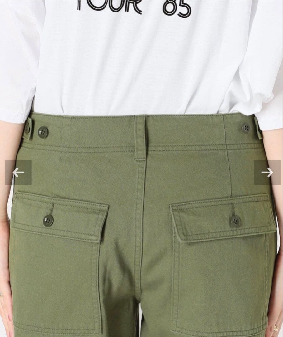 t*y様 美品　スピックアンドスパン　ルーズベイカーパンツ　カーキ　38