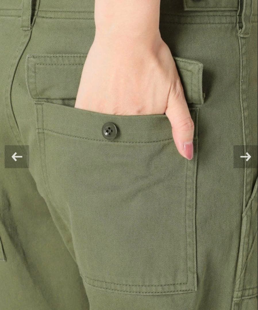 t*y様 美品　スピックアンドスパン　ルーズベイカーパンツ　カーキ　38