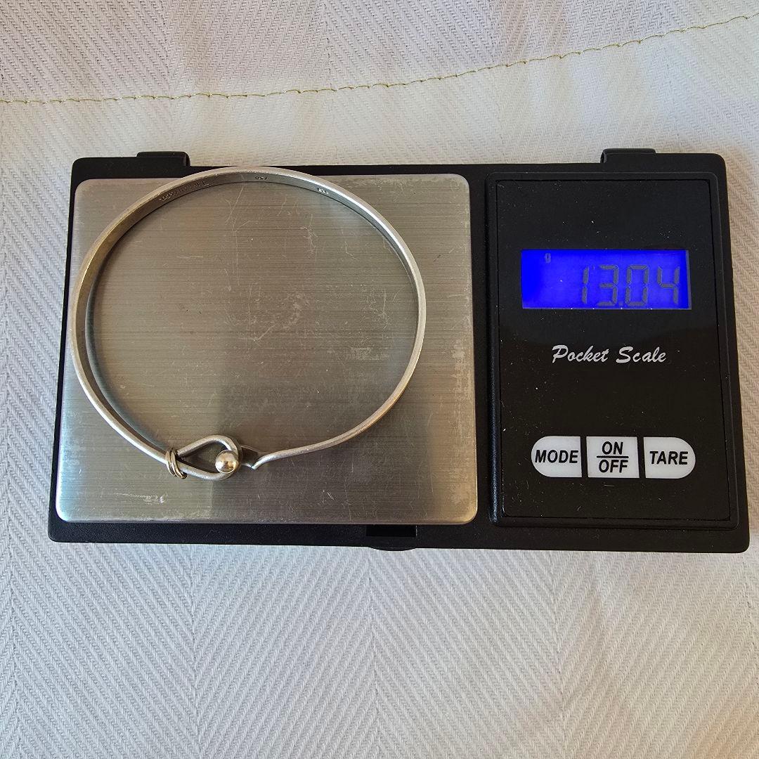 訳有　Tiffany & Co. フック&アイ　シルバー925 750 バングル