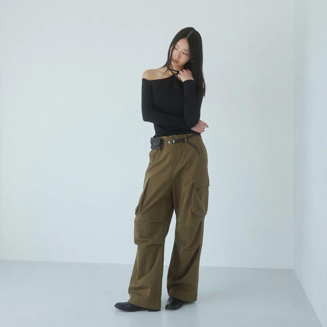 a♡様　　カーゴツイルボリュームパンツ