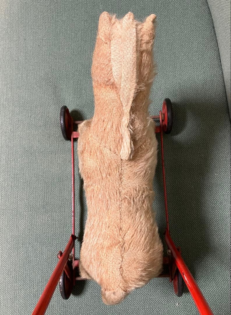 お馬さんのカート★チルターン　ぬいぐるみ馬 車輪付き　テディベア　アンティーク