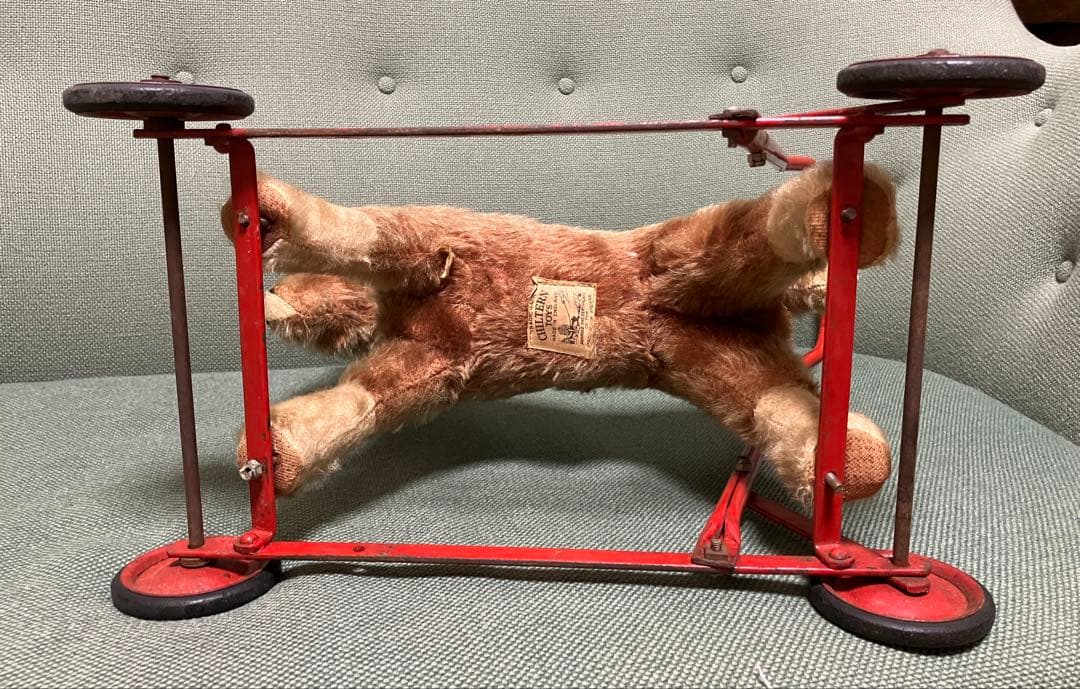 お馬さんのカート★チルターン　ぬいぐるみ馬 車輪付き　テディベア　アンティーク