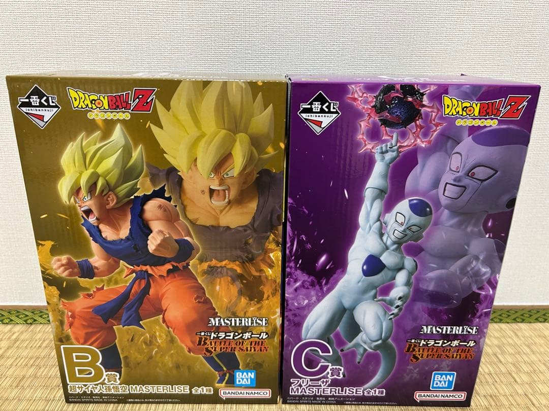 一番くじ　ドラゴンボール　B賞 超サイヤ人孫悟空　C賞 フリーザ