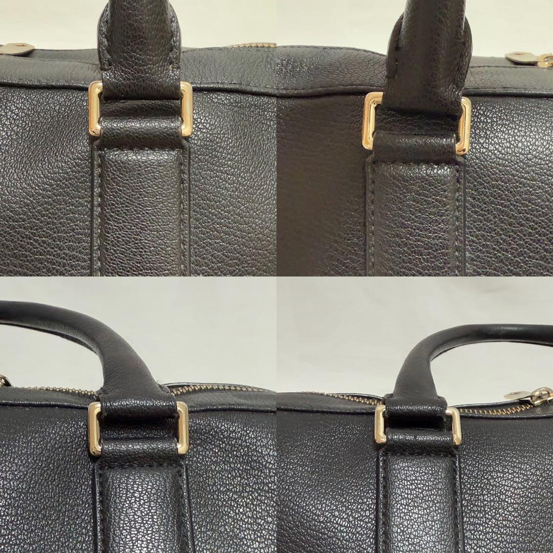 【極美品】 ポールスミス マルチストライプ ビジネスバッグ レザー A4可 黒