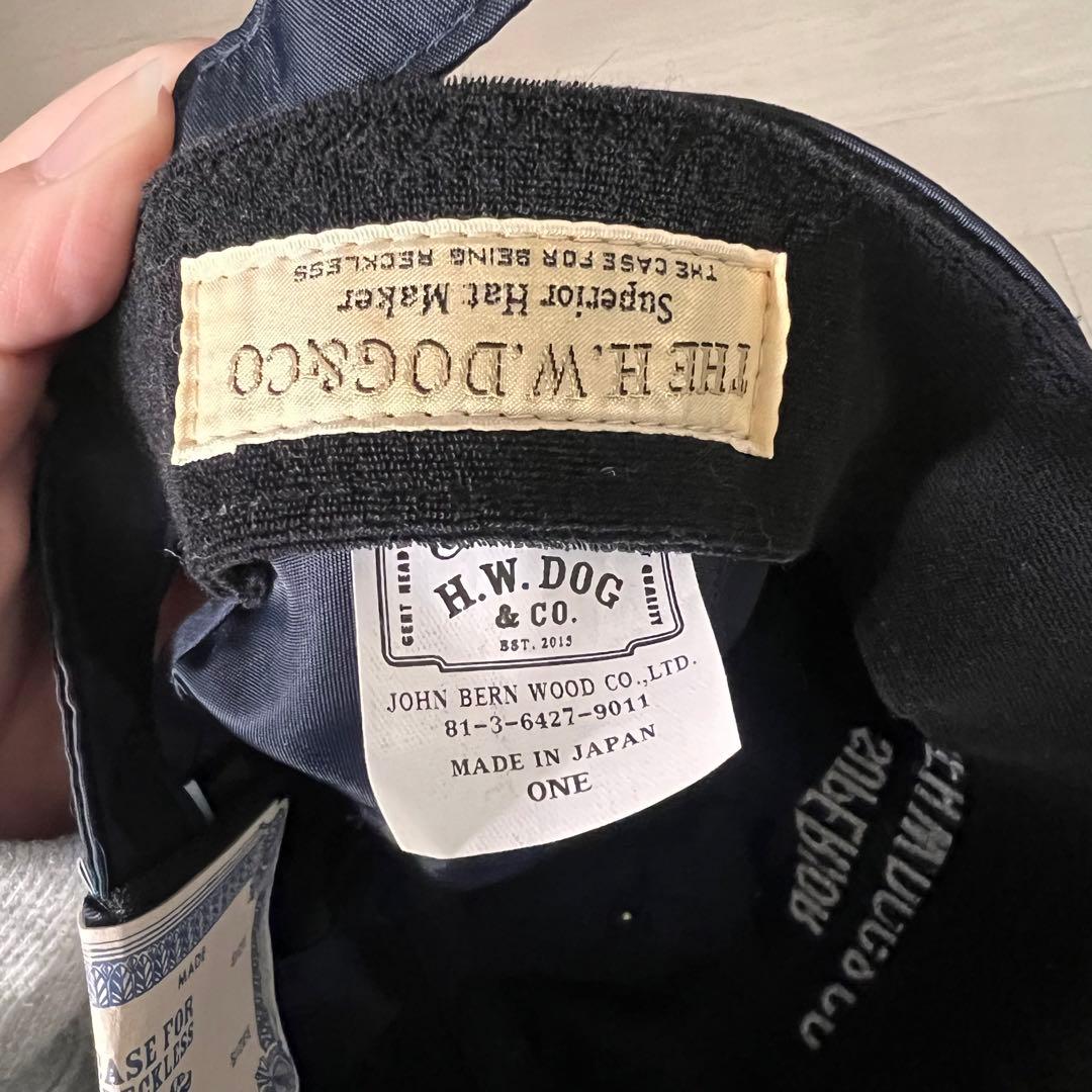 THE H.W.DOG&CO BIKERS CAP ネイビー