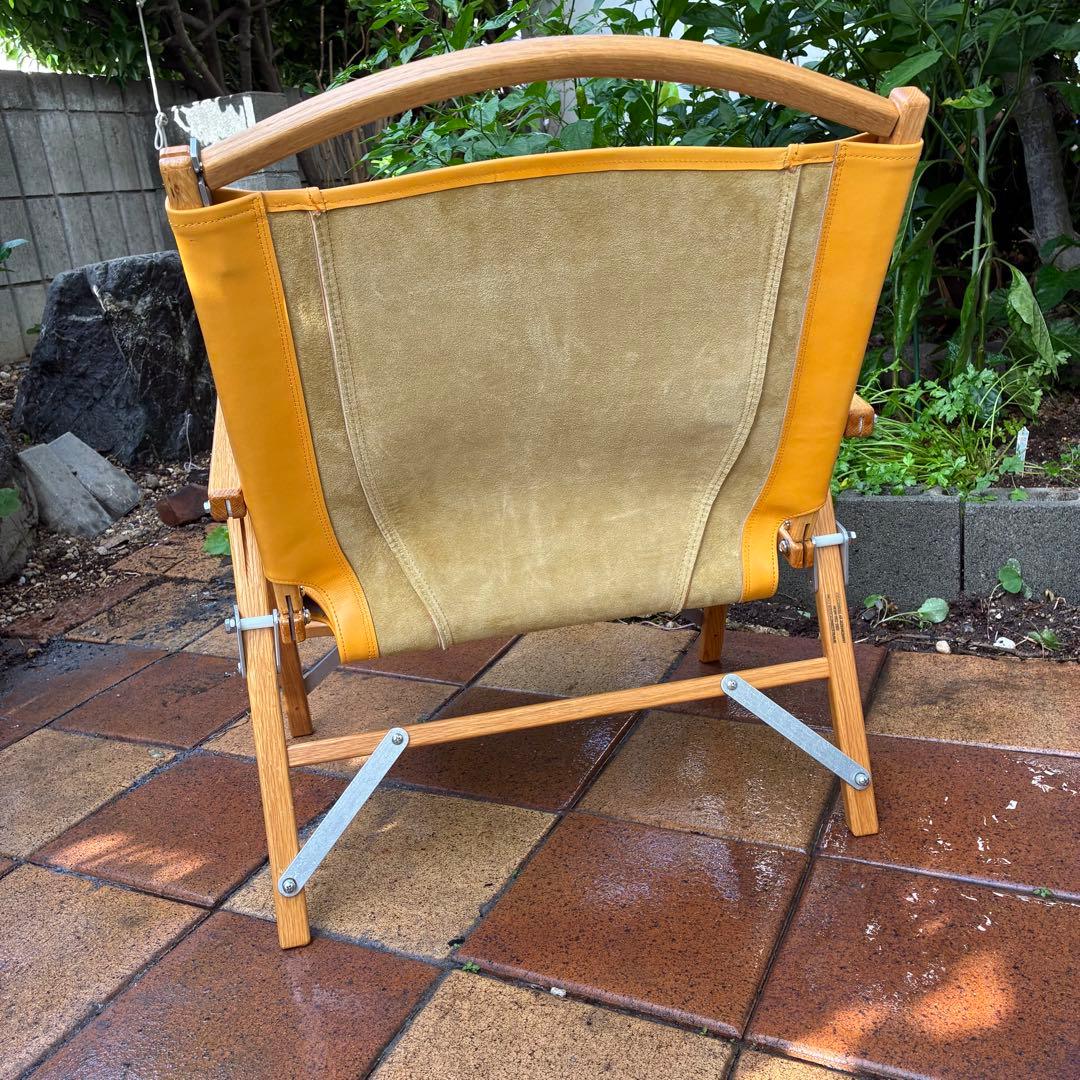 カーミットチェア用　張り替えレザーシート【一体型・イエロー】