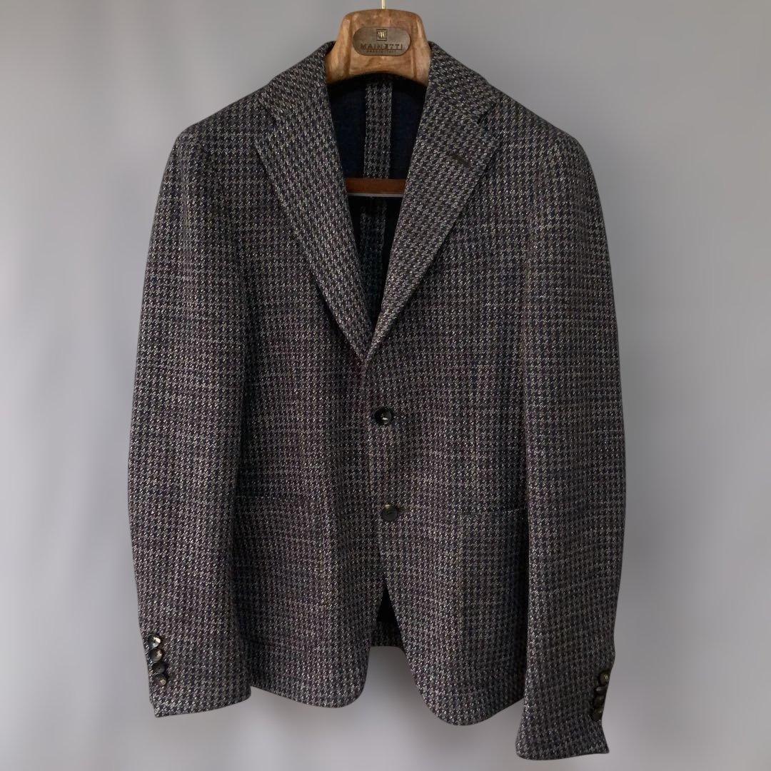 LARDINI ラルディーニ ジャケット ハウンドトゥース 44 伊製