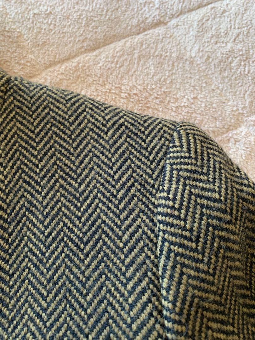 マックスマーラMAXMARAツイード ショートコートジャケット白タグ40カシミヤ