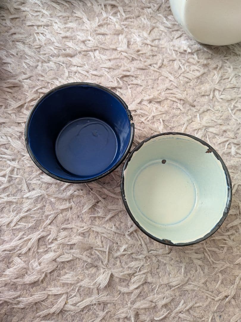 ヴィンテージ　ホーローポットセット