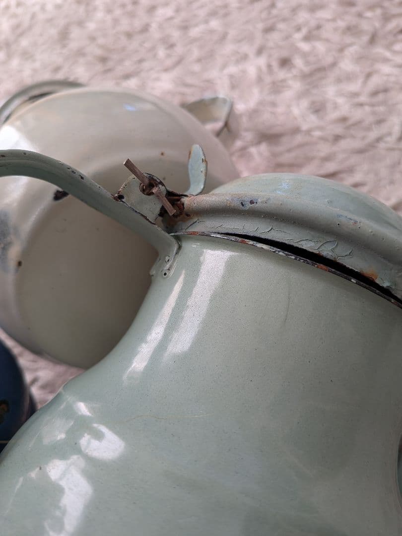 ヴィンテージ　ホーローポットセット