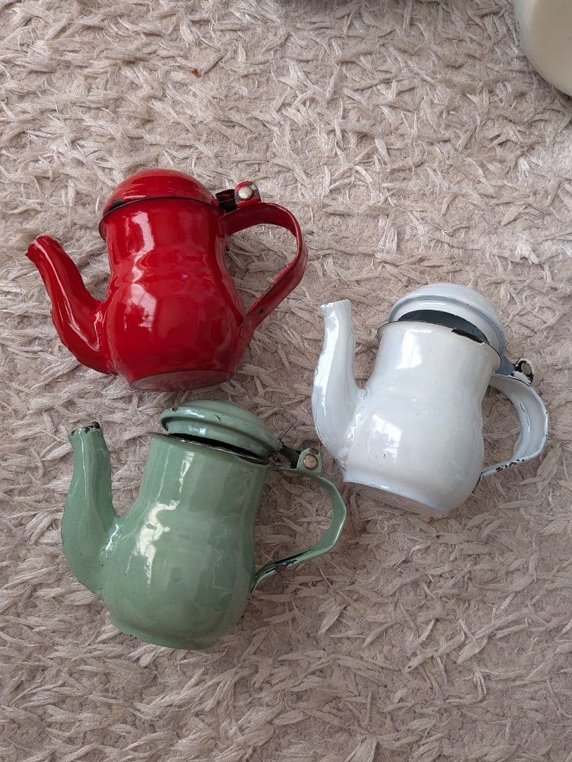 ヴィンテージ　ホーローポットセット