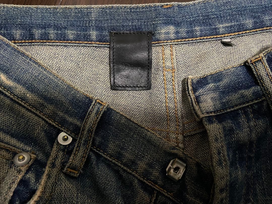 ディオールオム　赤錆　加工デニム　グラム　エディスリマン