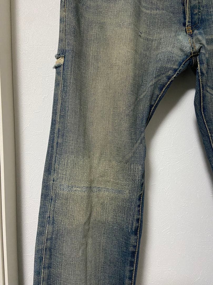 ディオールオム　赤錆　加工デニム　グラム　エディスリマン