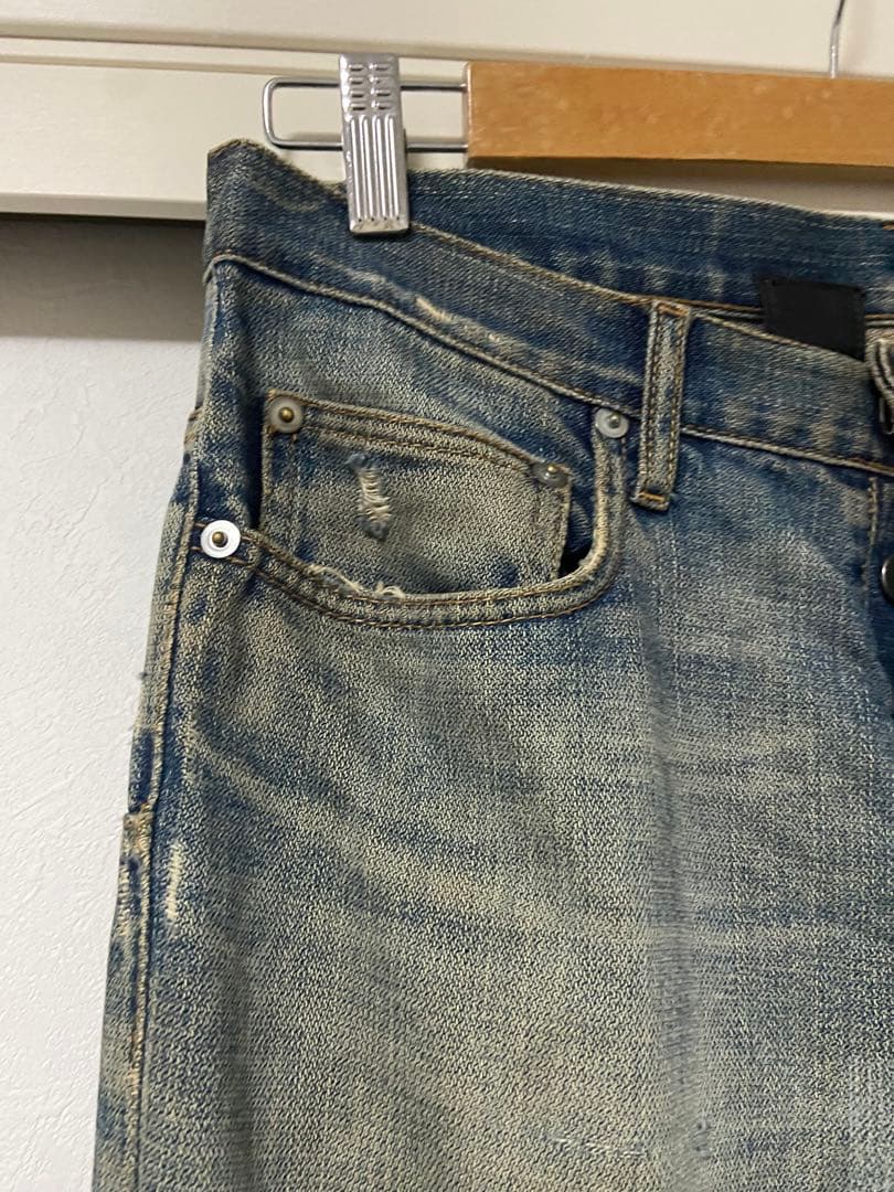 ディオールオム　赤錆　加工デニム　グラム　エディスリマン