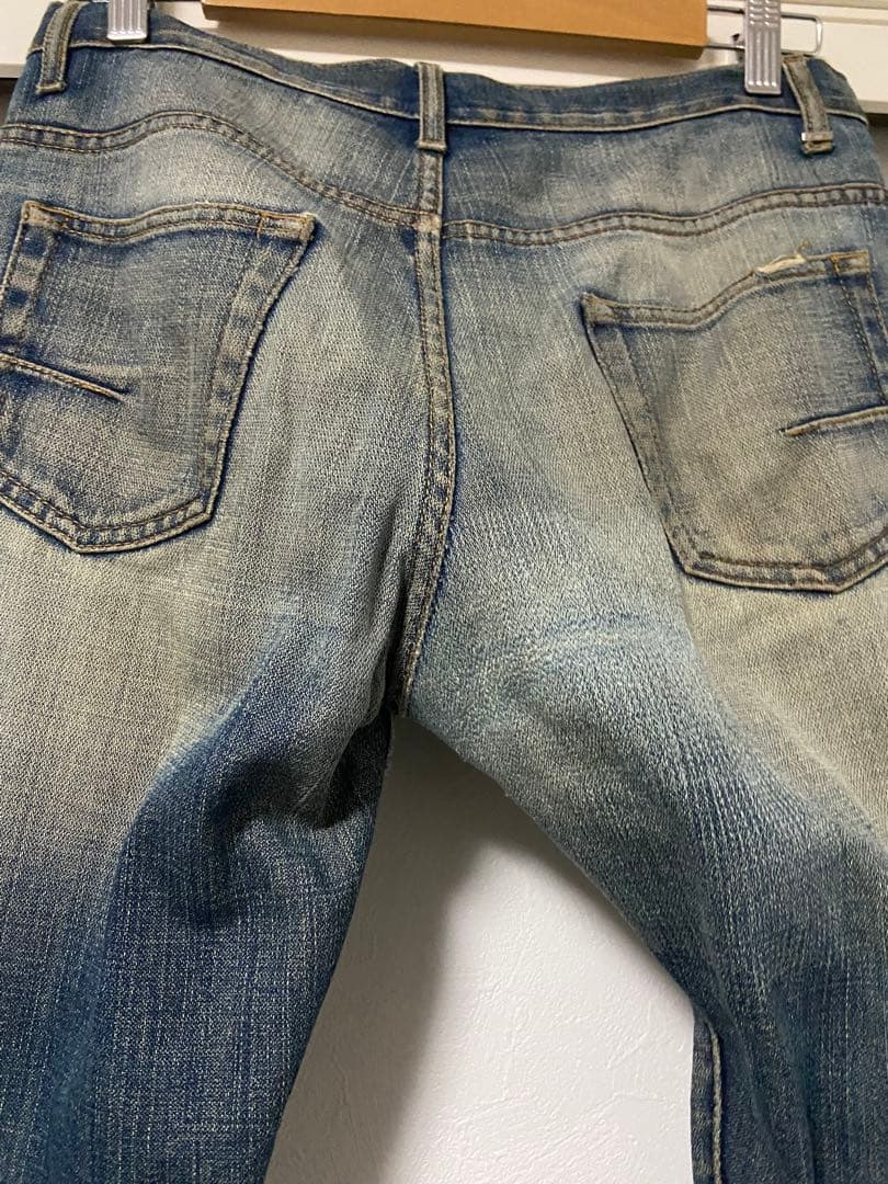 ディオールオム　赤錆　加工デニム　グラム　エディスリマン