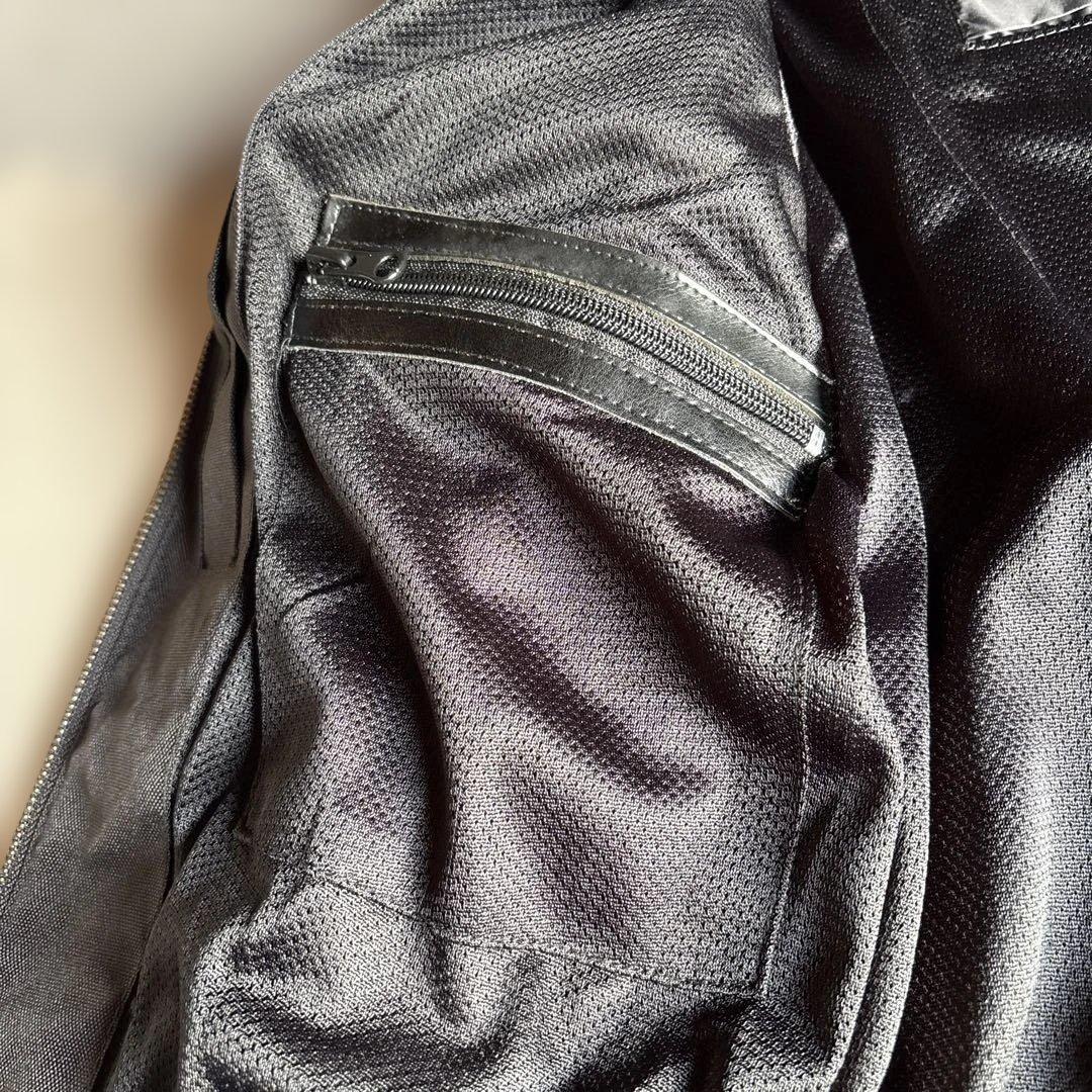 vanson メッシュバイクジャケット Mサイズ 黒/黄色