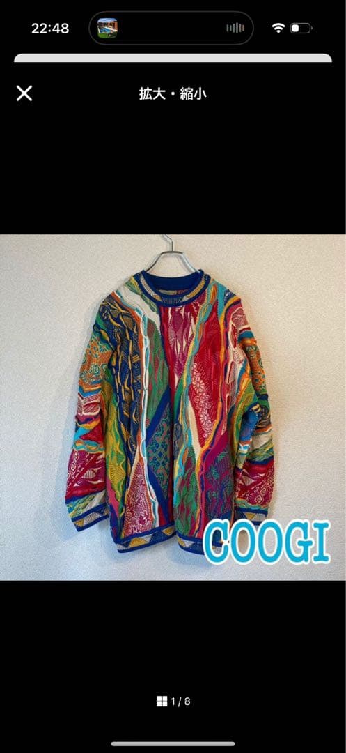 COOGI カラフルセーター Sサイズ