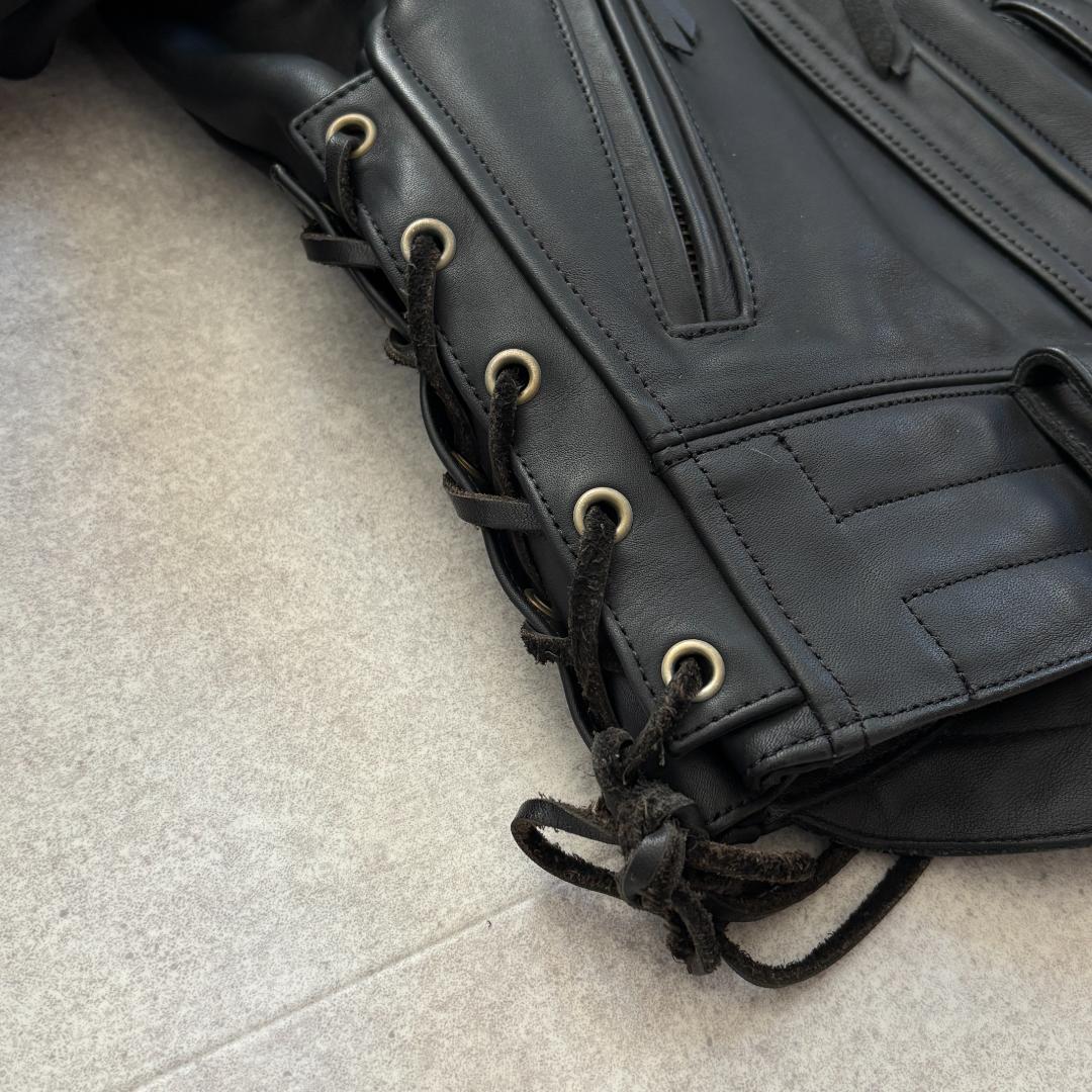 【美品・LL】KADOYAカドヤ/EVO/ダブルライダース/キルティングライナー