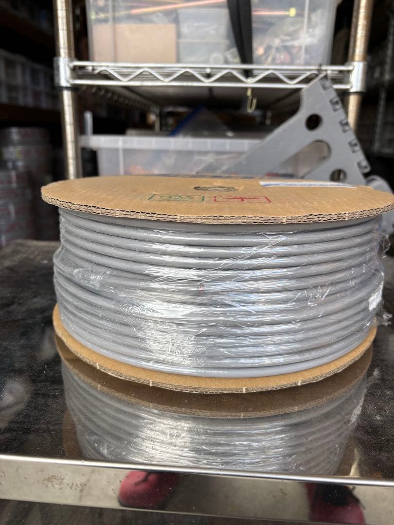 CANARE 4心スピーカーケーブル 外径6.4mm×100m巻き 灰色 4S6