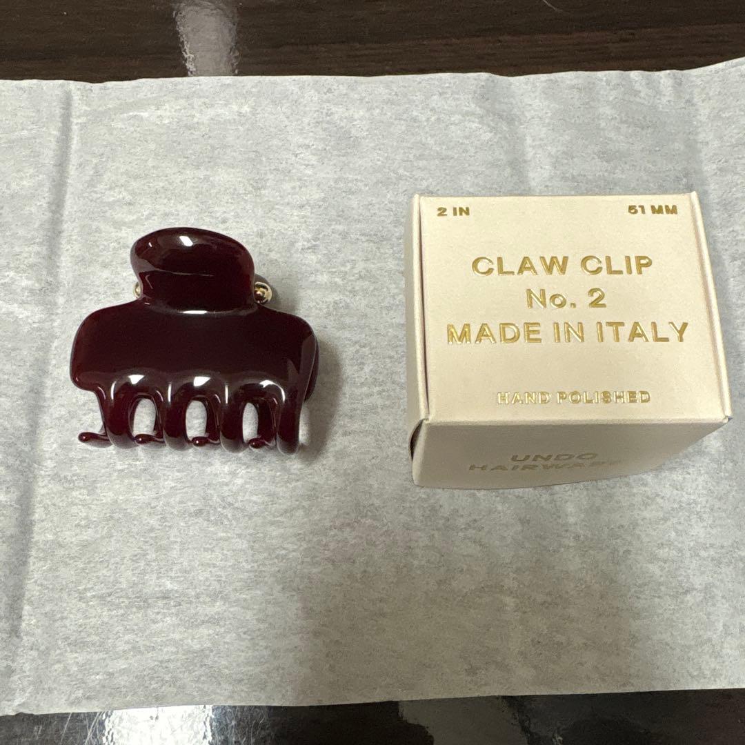 【Undo Hairware】No. 2 Claw クリップ ボルドー