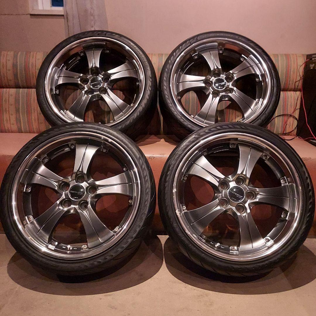 work 深リム18インチホイール+グリップタイヤ！　クラウン　アメ車　シルビア