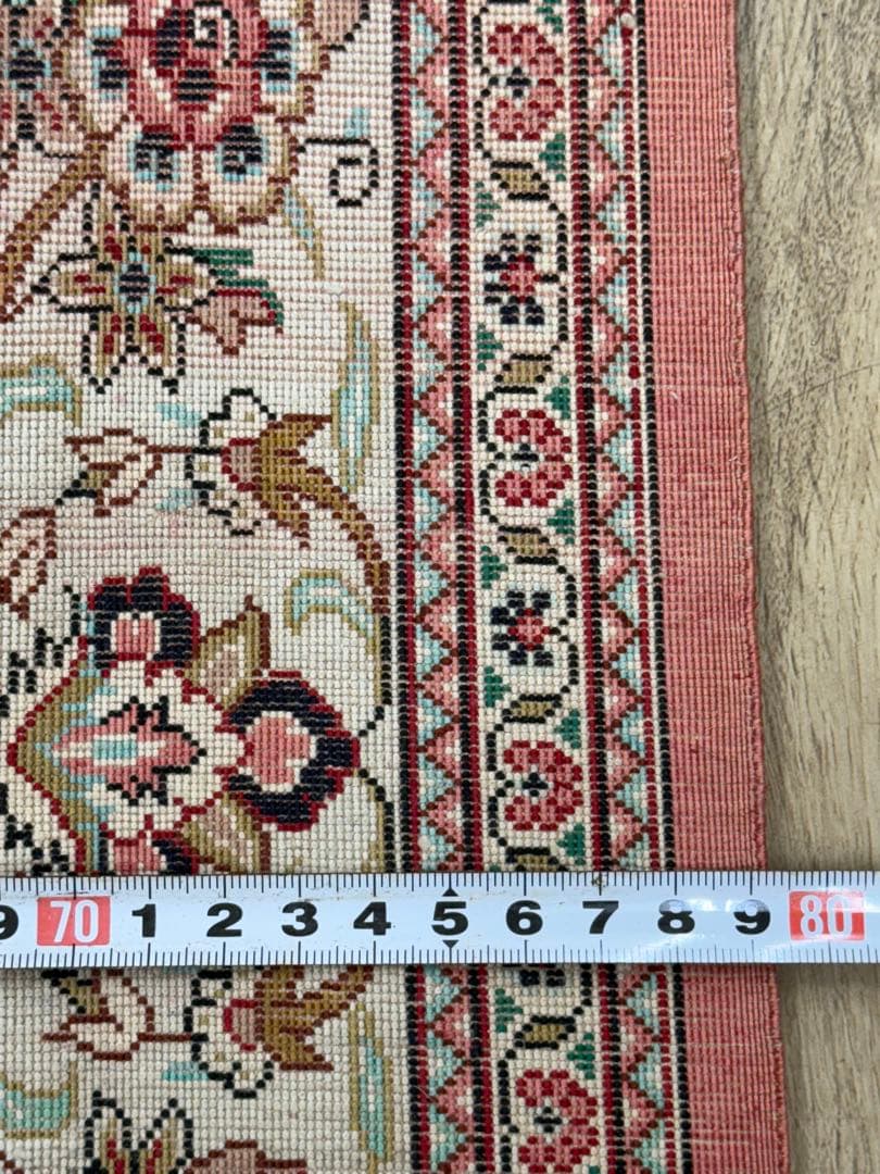 専用　マラゲ産　シルク　ペルシャ絨毯　122✖️79cm け東7-1217