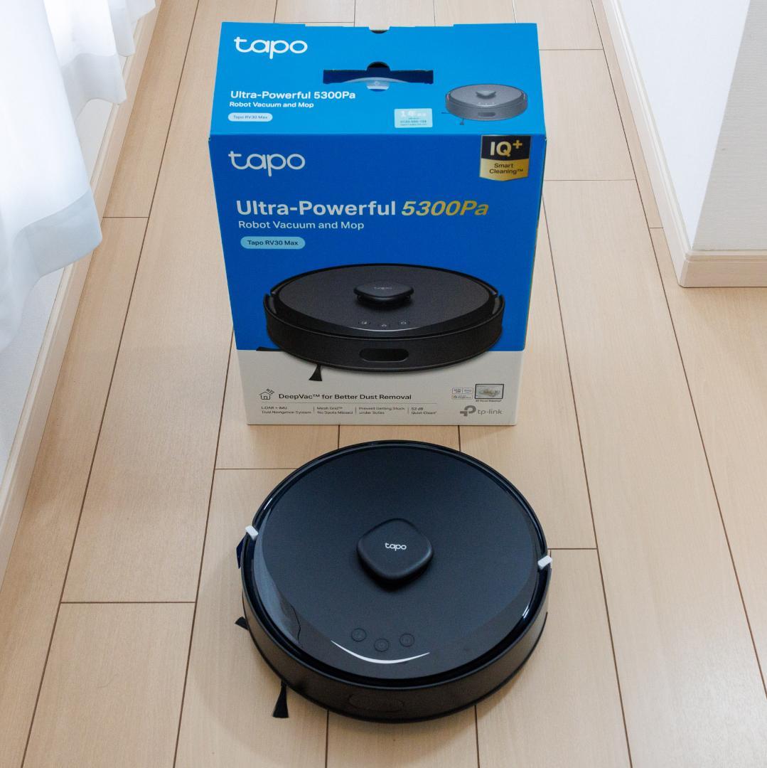 美品 強力吸引・水拭きロボット掃除機 TP-Link Tapo RV30 Max