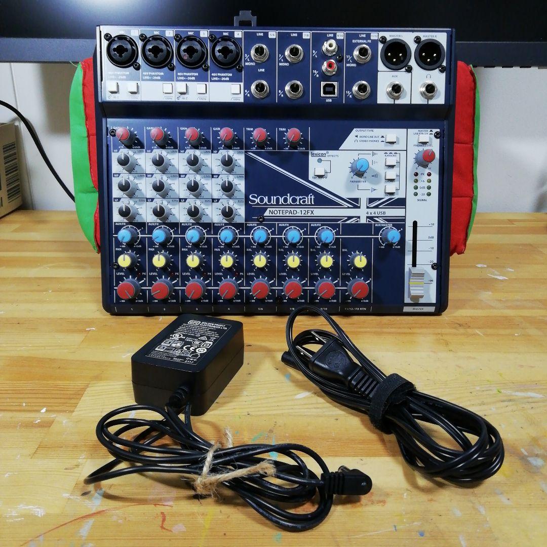 動作確認済 Soundcraft Notepad-12FX アナログミキサー