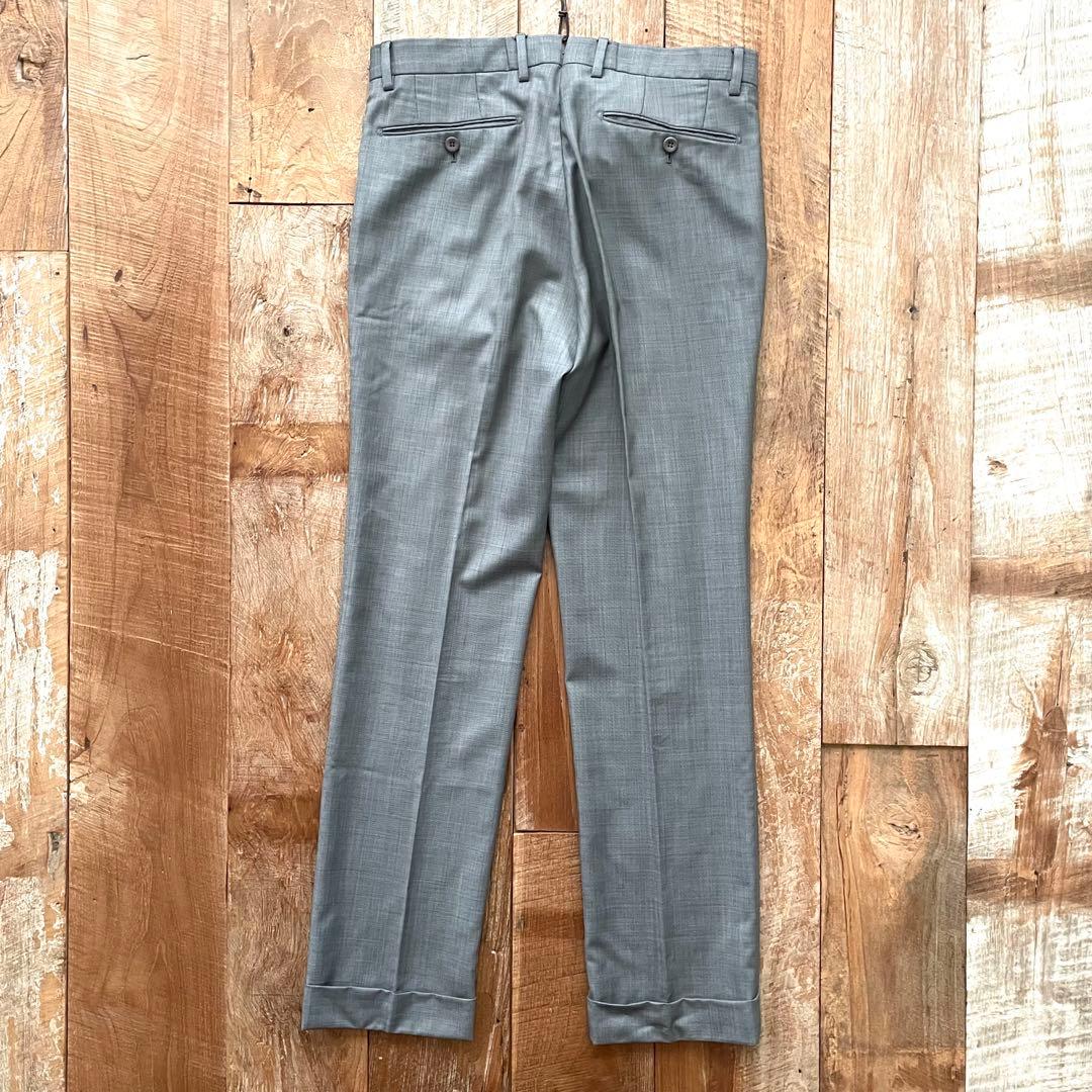 【美品】INCOTEX SUPER130'S ウール スラックス パンツ 46
