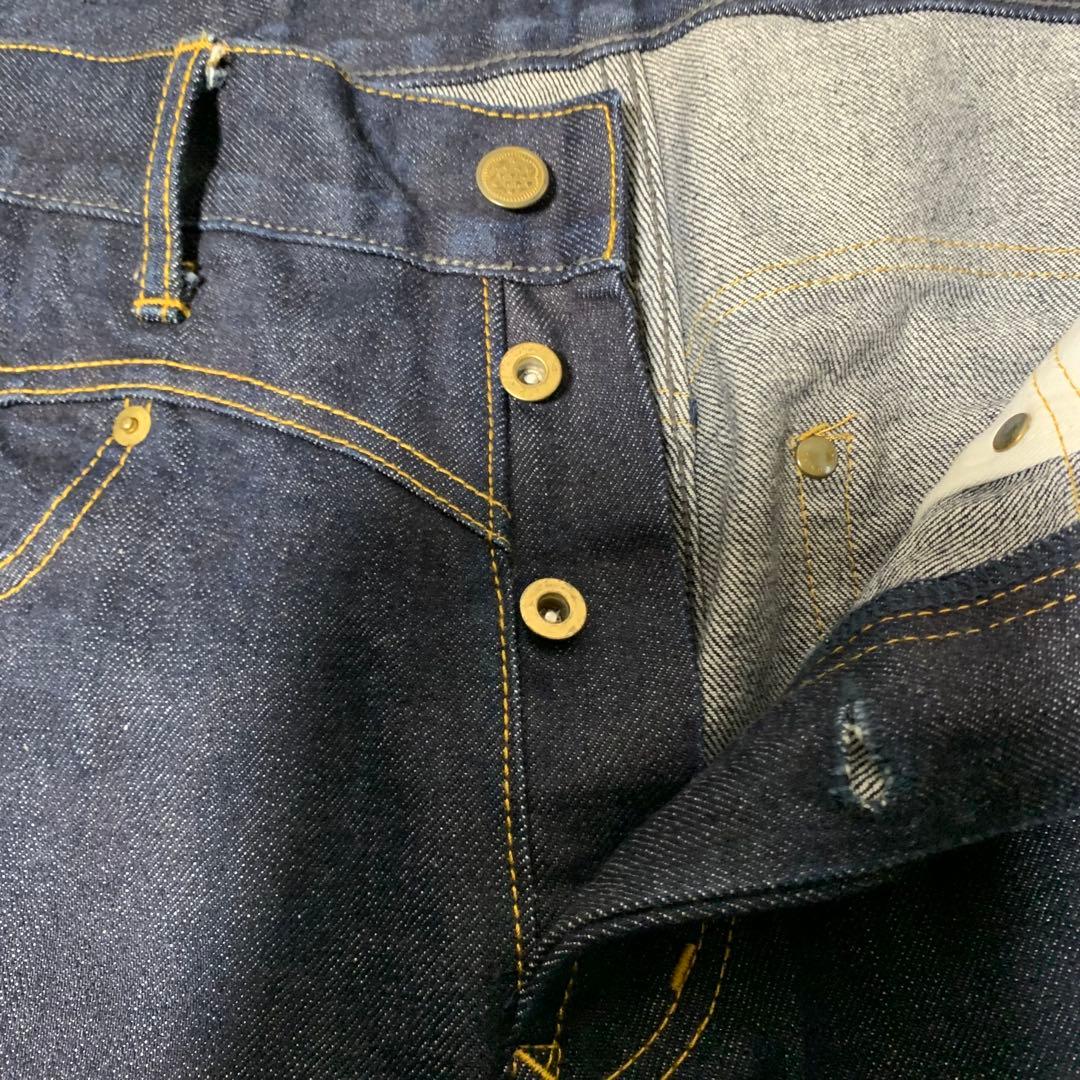 GANGSTERVILLE デニムパンツ アイアンクロス刺繍 インディゴ 32