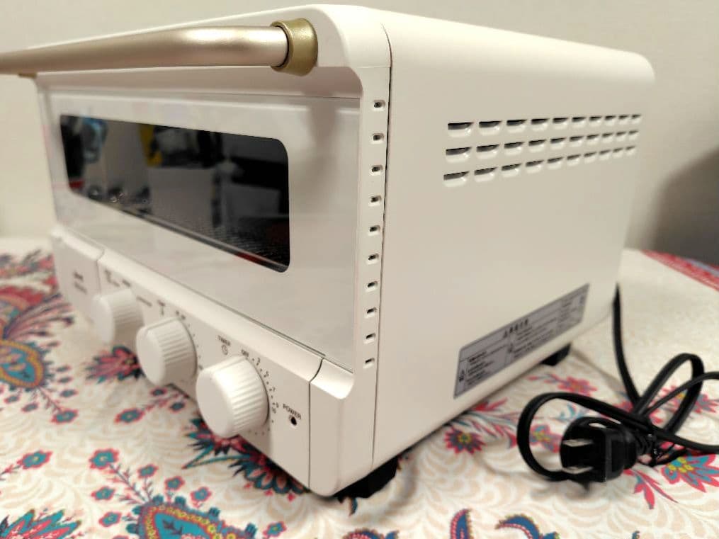 ブルーノ スチーム＆ベイクトースター BOE067 ホワイト 美品 おまけ付