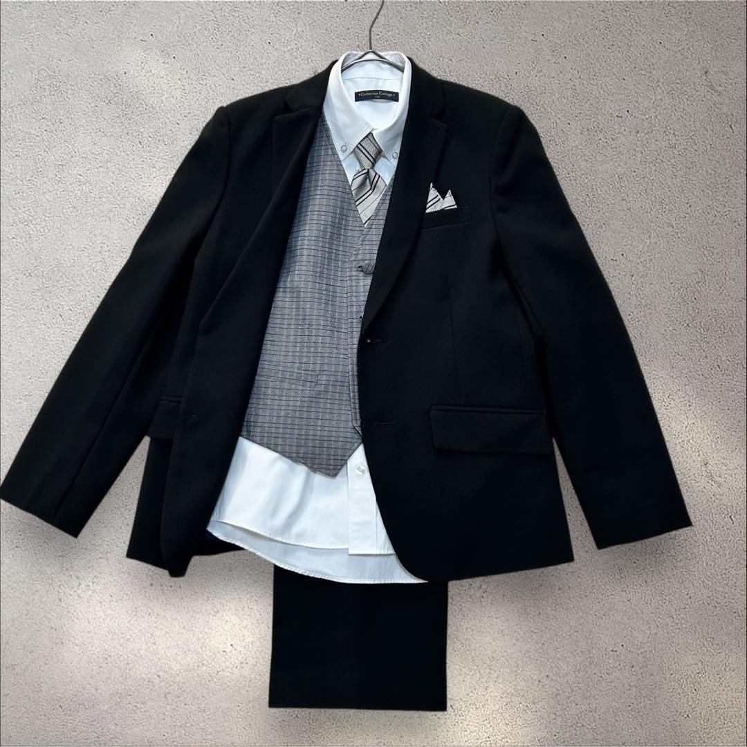 【キャサリンコテージ】150男児 ベスト付 フォーマルスーツ　卒業入学式　発表会