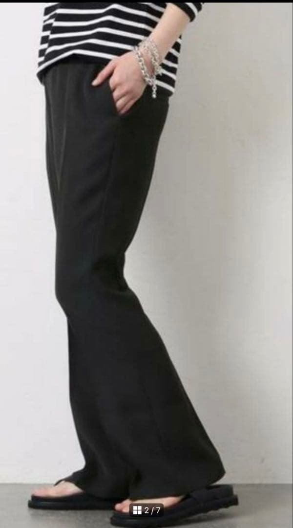 【ドゥズィエムクラス】イージーフレアパンツ　サイズ34